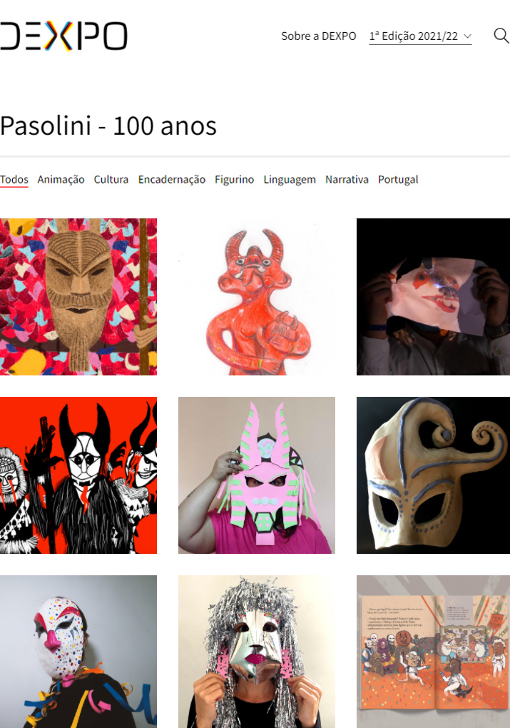 Pasolini - 100 anos - projetos participantes